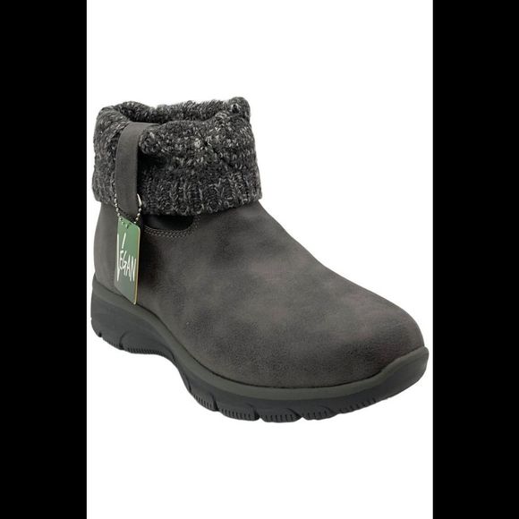 Skechers Women's Cozy Weather 2 Slip-in Ankle Boots Charcoal - Medium - Picture 1 of 3